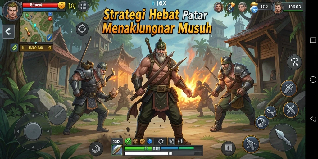 Tampilan gameplay seru dan strategis dari 116X.