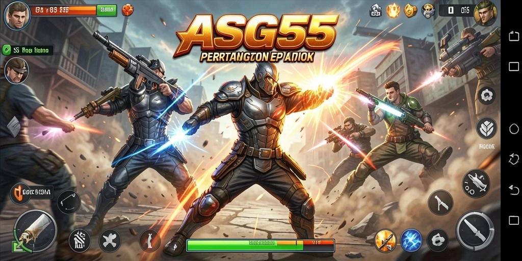 Gameplay ASG55 menampilkan pertarungan menegangkan dengan grafis mengagumkan.