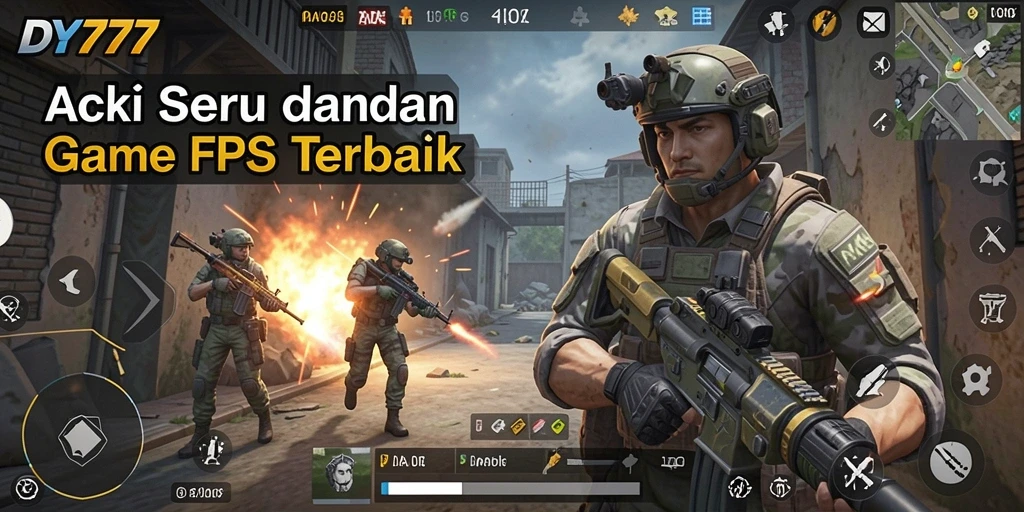 Tangkapan layar gameplay menunjukkan aksi mendebarkan di DY777.