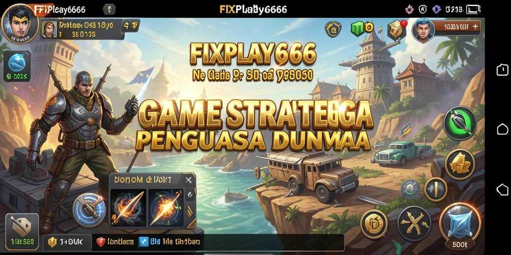 Screenshot menunjukkan pertempuran strategis seru di FIXPLAY666.