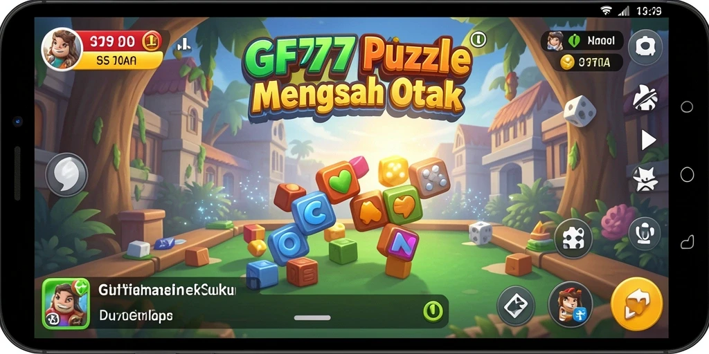 Tampilan gameplay menarik dari GF777 dengan tantangan Puzzle.