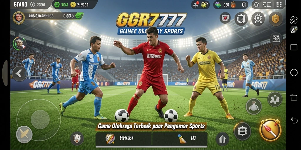 Screenshot GGR7777 menampilkan aksi seru dalam permainan olahraga.