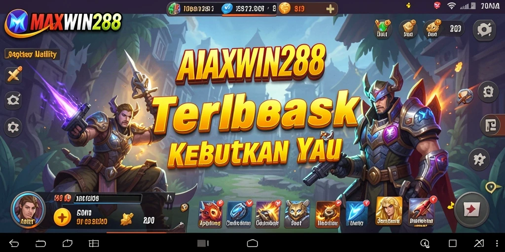 Tampilan antarmuka utama aplikasi Utility MAXWIN288 yang sederhana dan efisien.