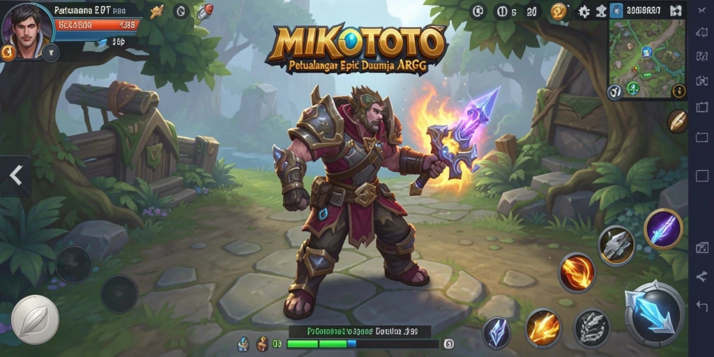 Tampilkan gameplay MIKOTOTO dengan grafis yang mengesankan dan pertarungan penuh aksi.