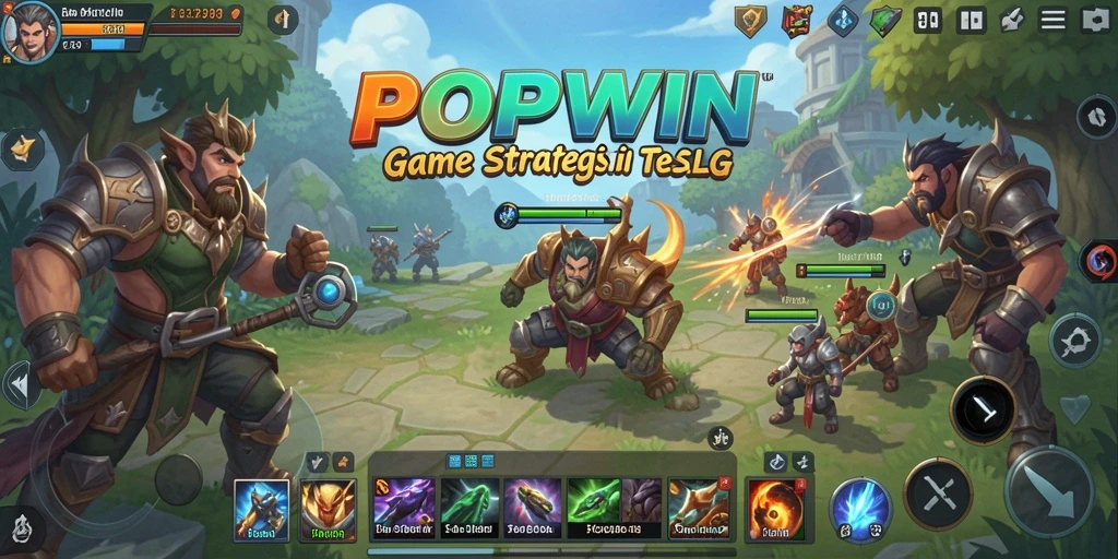 Tampilan gameplay POPWIN dengan strategi yang mendalam dan seru.