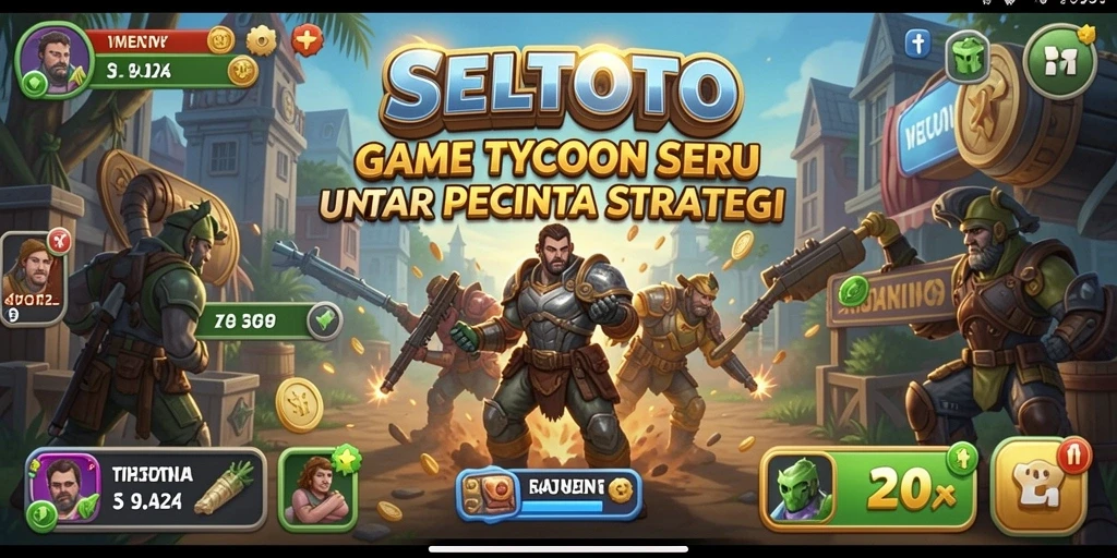 Tampilkan gameplay menarik SELTOTO dalam manajemen bisnis Tycoon.