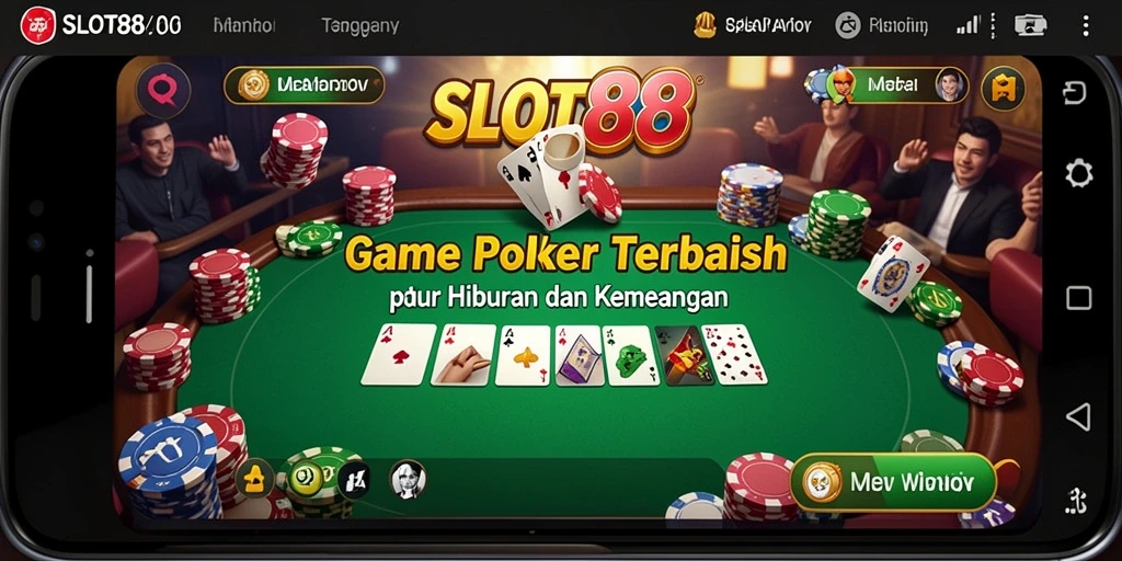 Tampilan gameplay poker yang mengasyikkan di SLOT88.