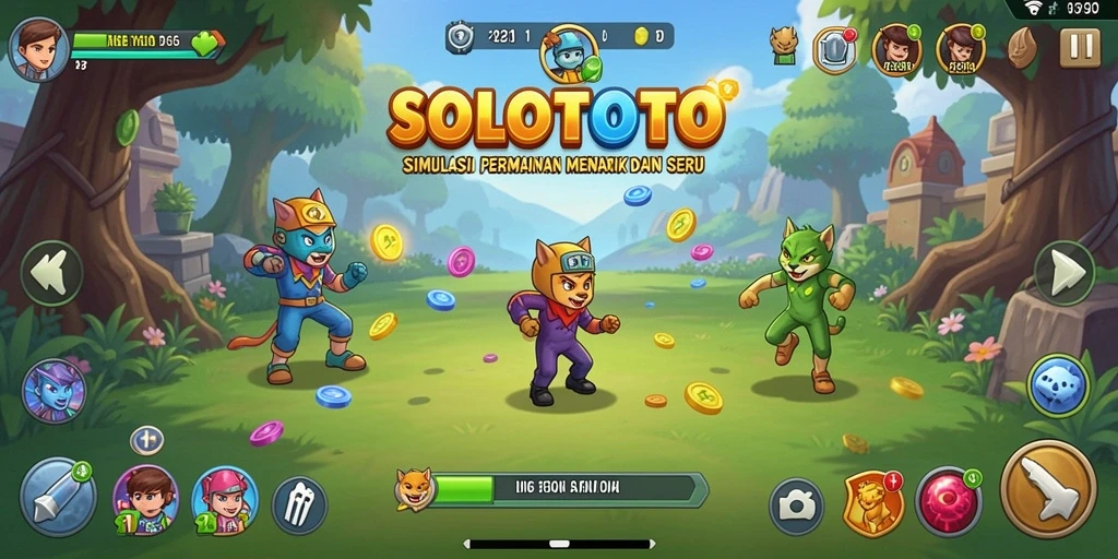 Tangkapan layar SOLOTOTO menampilkan gameplay simulasi yang interaktif dan menarik.