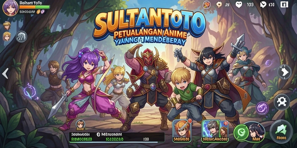 Tampilan gameplay SULTANTOTO yang mengasyikkan dalam dunia anime.